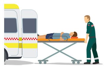 Where possible, transport the person to the ambulance on a stretcher, even if they appear to have recovered. Do not allow the person to stand or walk.